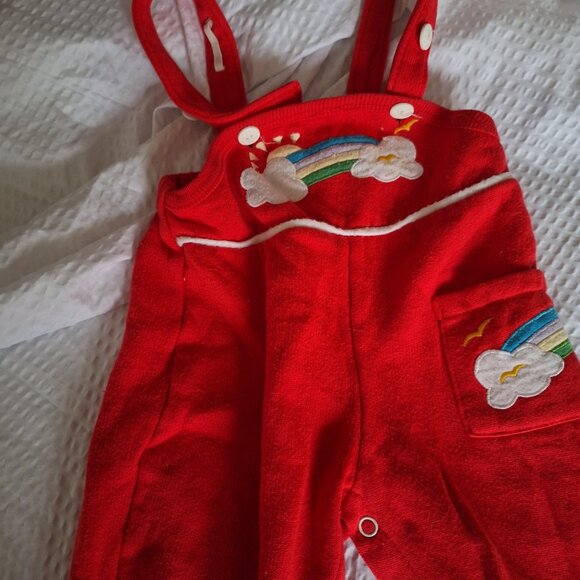 red jumper with clouds 0-6 months - Picture 2 of 8